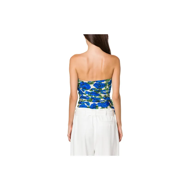 PHILOSOPHY DI LORENZO SERAFINI Floral print Strapless Top-2