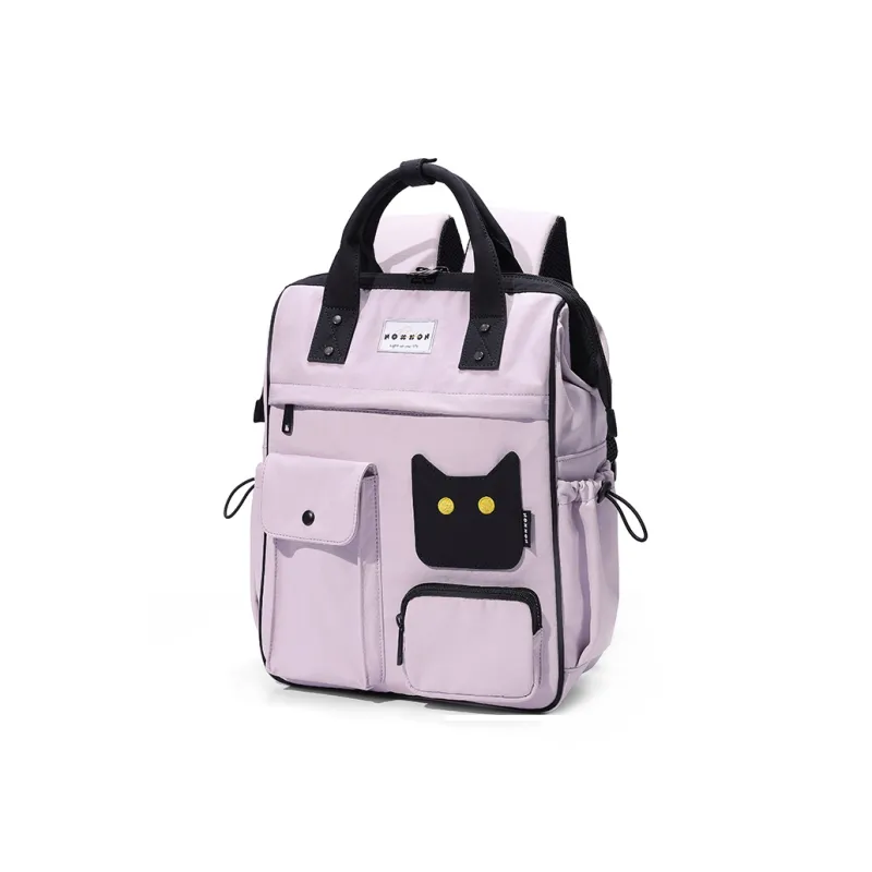 NOXXON Nylon Backpack Regular Women's Smoke Purple/Khaki-6