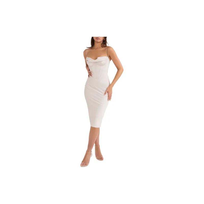 HOUSE OF CB Myrna Slip Dress Women's CRYSTAL/Crystal-3