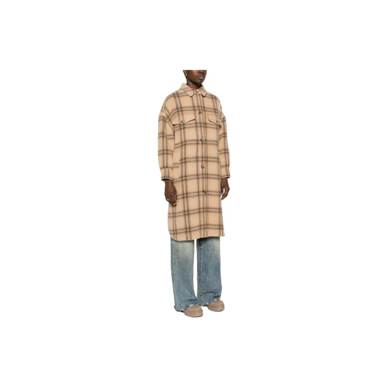ISABEL MARANT Fontizia Checked Midi Coat-3