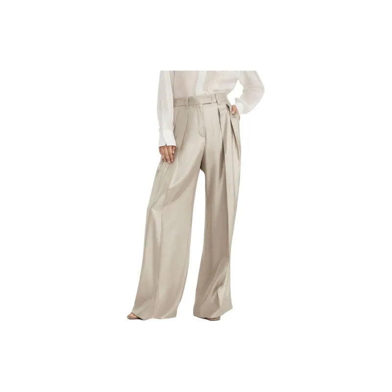 Brunello Cucinelli Laminated Effect Belt Looped Trousers-2