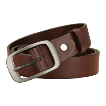 Youyoulan Top Grain Cow Leather Leather Belts Women's Width: 3.2cm