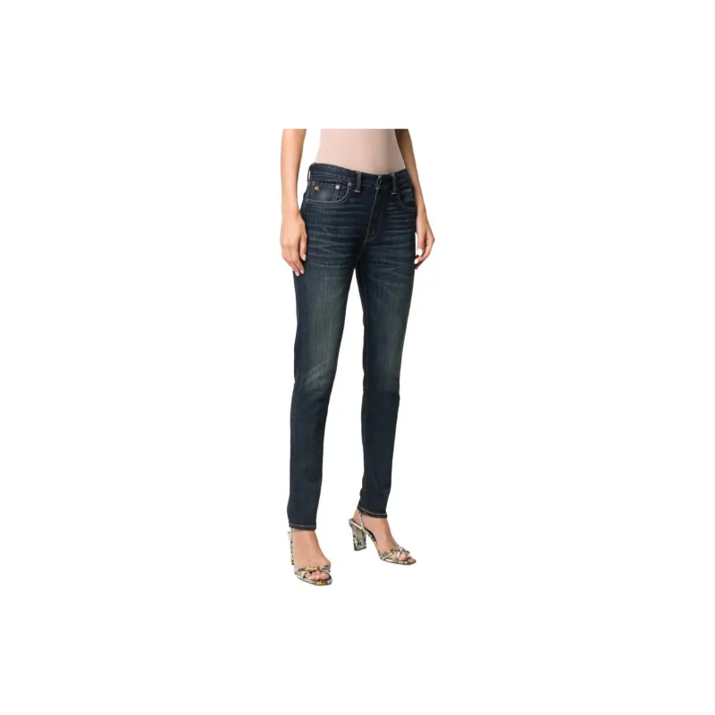 Ralph Lauren Rrl Stonewashed Mid rise Skinny Jeans-3