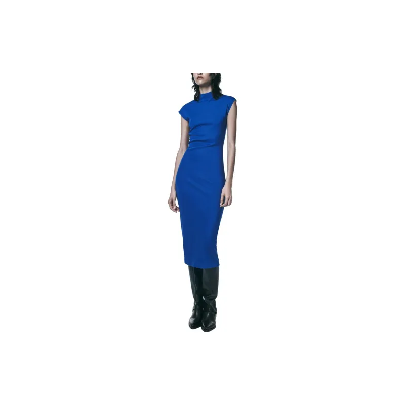 ZARA Sleeveless Dress Women's Dark Blue-2