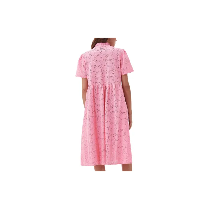 BARBOUR Barbour Palmetto Midi Dress Short-Sleeved Dresses Women's Pink-2