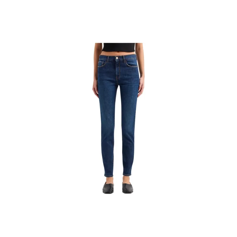 EMPORIO ARMANI J20 High-rise Skinny Jeans-1