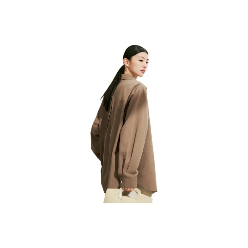 Fragment x DEA+Roze, Shirt Women's Dark Coffee-2