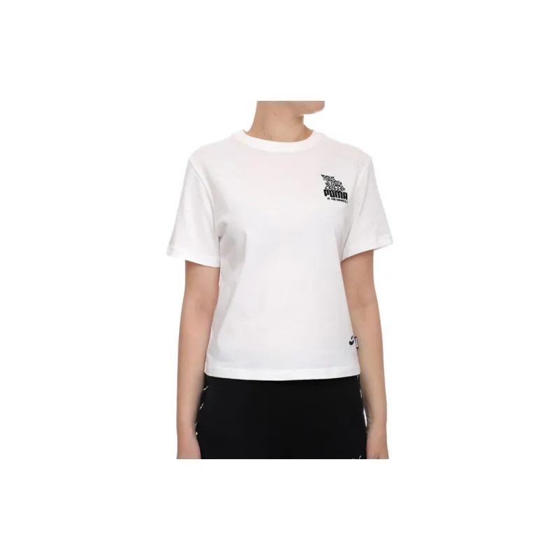 PUMA x Mr Doodle T Shirt Women's White-2