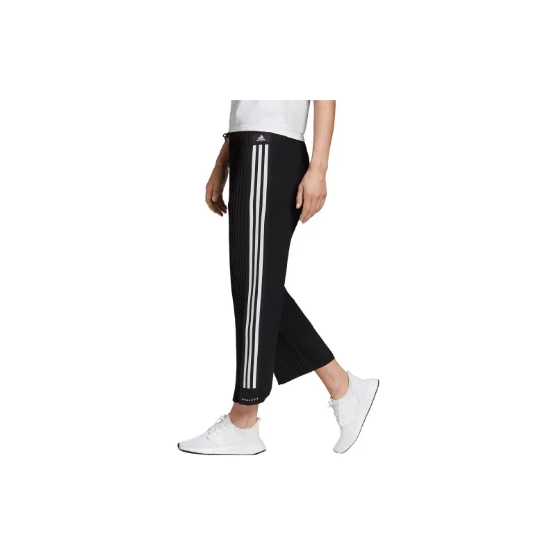 Adidas Knit Pleated Pants Casual Pants Women's Black-4