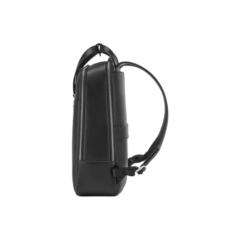 SAMSONITE Cow Leather Backpack Women's Black-2