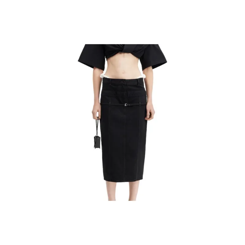 Jacquemus La Jupe De Nimes Criollo 'Light Blue/Tabac'-10