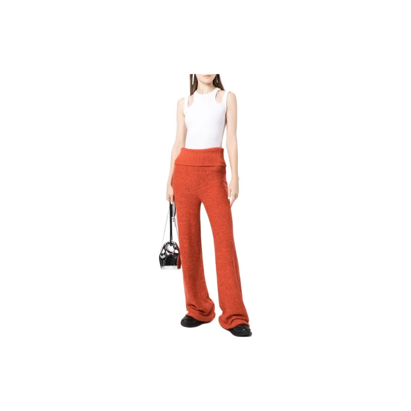 OFF-WHITE Knitted Sweatpants Women's Amber Orange-1