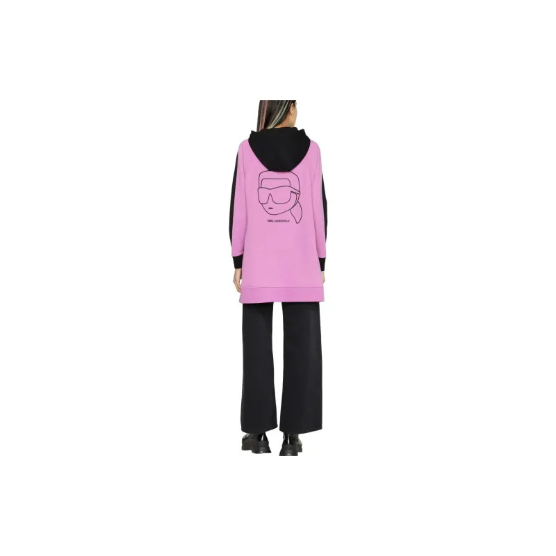 KARL LAGERFELD Ikonik 2.0 Karl Bicolour Oversized Hoodie-2