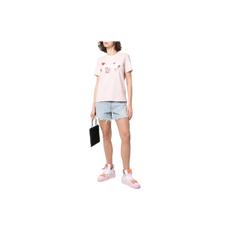 MSGM T Shirts Women's Pink-2