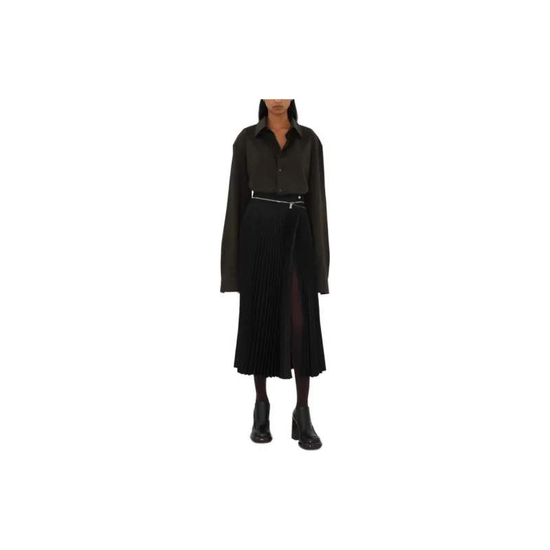 Burberry Pleated Midi Skirt-1