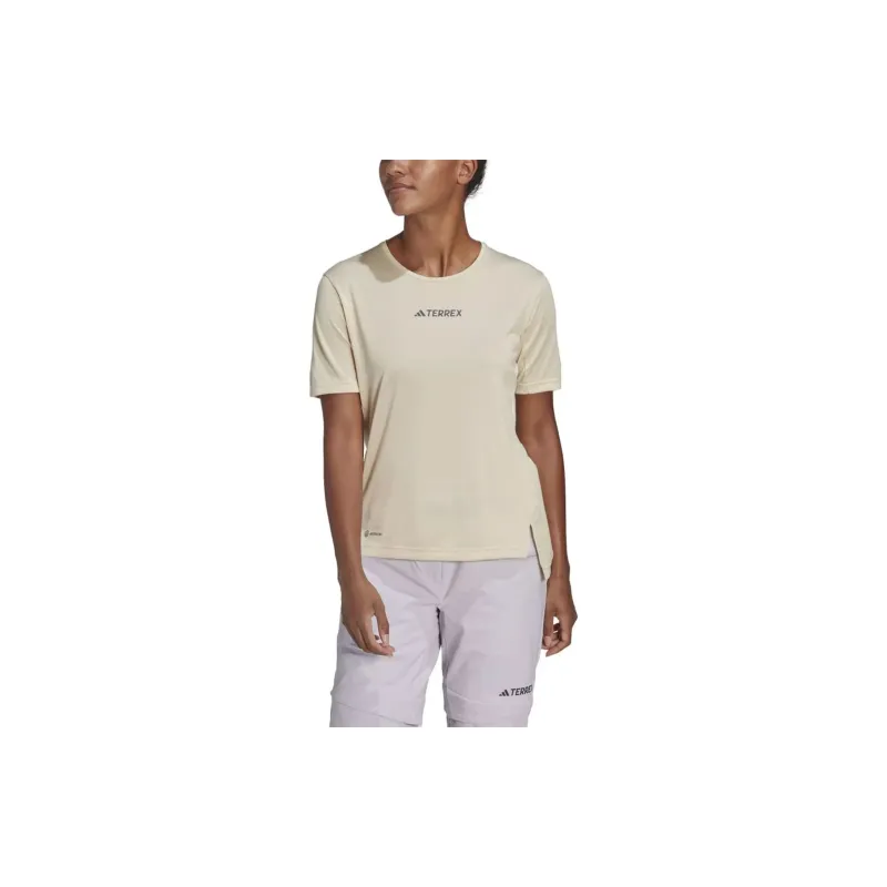 Adidas W MT TEE T-Shirt Women's Light Brown-1