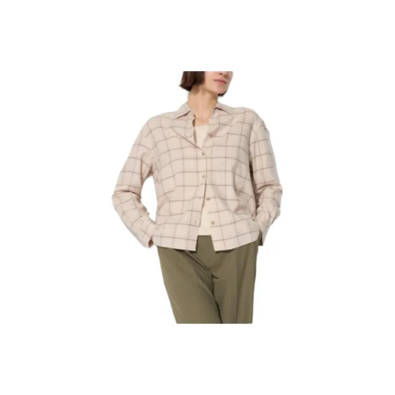 UNIQLO Shirt Women's Light Coffee-0