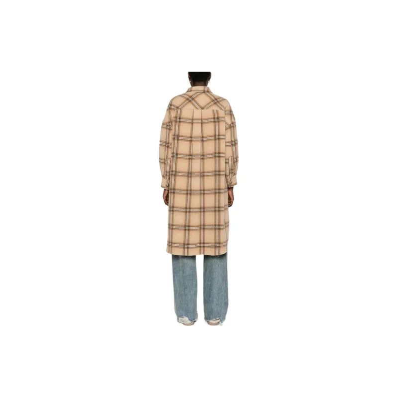 ISABEL MARANT Fontizia Checked Midi Coat-2