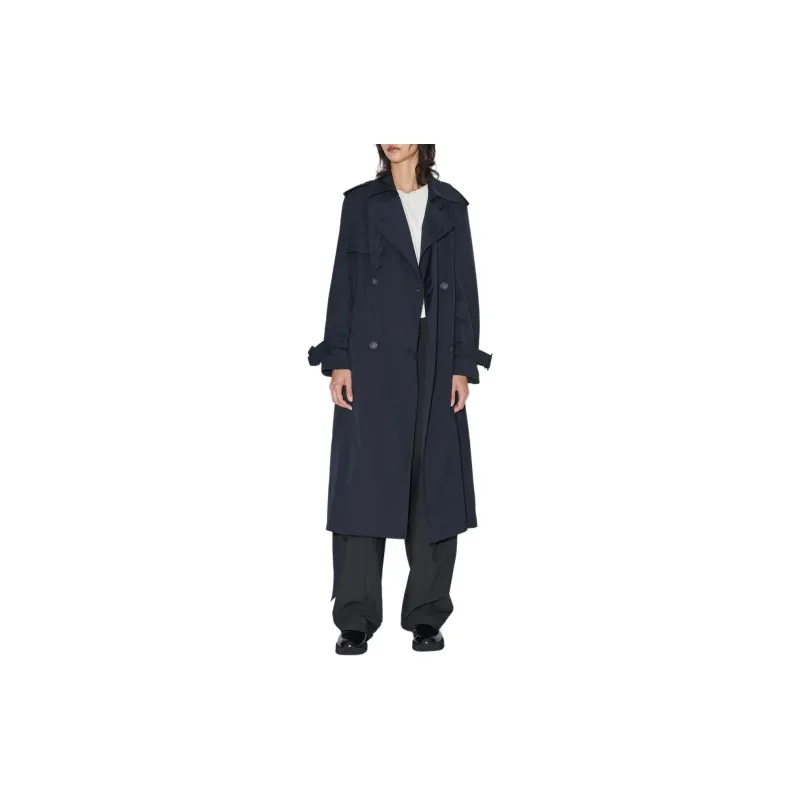 ZARA Trench Coat Women's Sea Blue-2