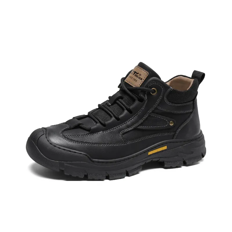 G.N.SHIJIA Wear resistant And Lightweight Mid Top Casual Shoes Men's-2