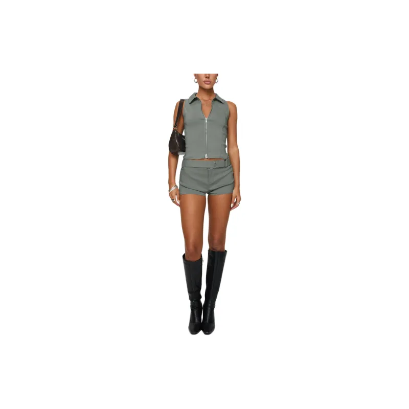PRINCESS POLLY JANAE VEST TOP Tank Tops Women's GREY/Gray-2