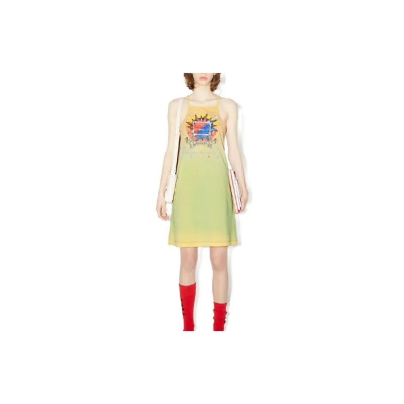 Acne Studios Slip Dresses Women's Yellow Brown-1