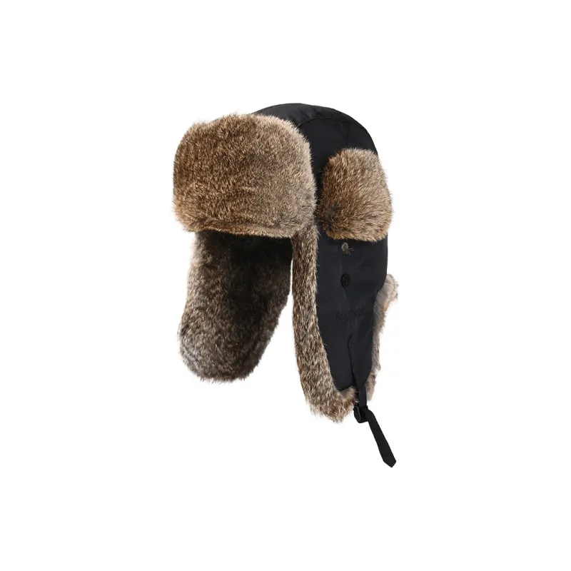 KENMONT Rabbit Fur Blend Trapper Hats Men's-7