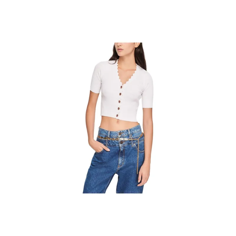 Sandro Sweaters Women's White-5