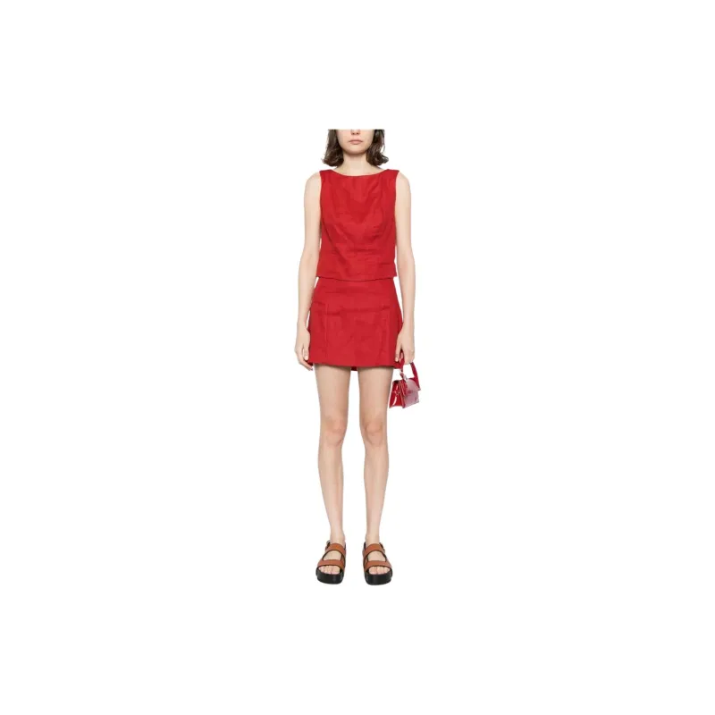 Reformation Grace Linen Skirt Suit-1