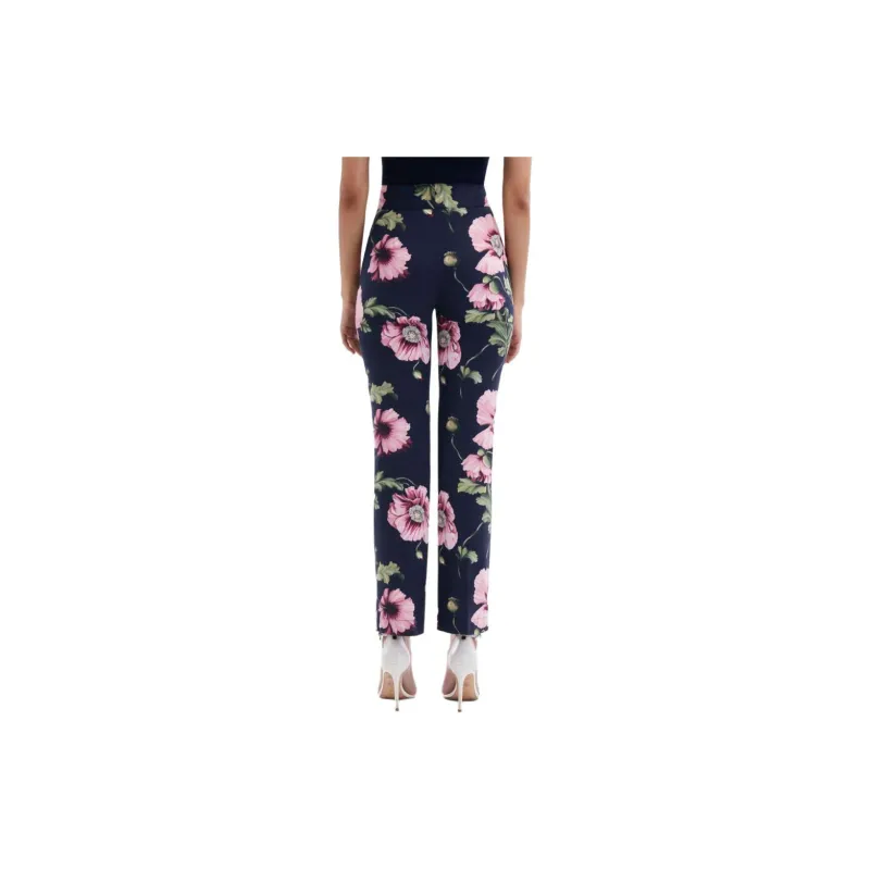 Oscar De La Renta Floral-print Cotton-blend Trousers-3