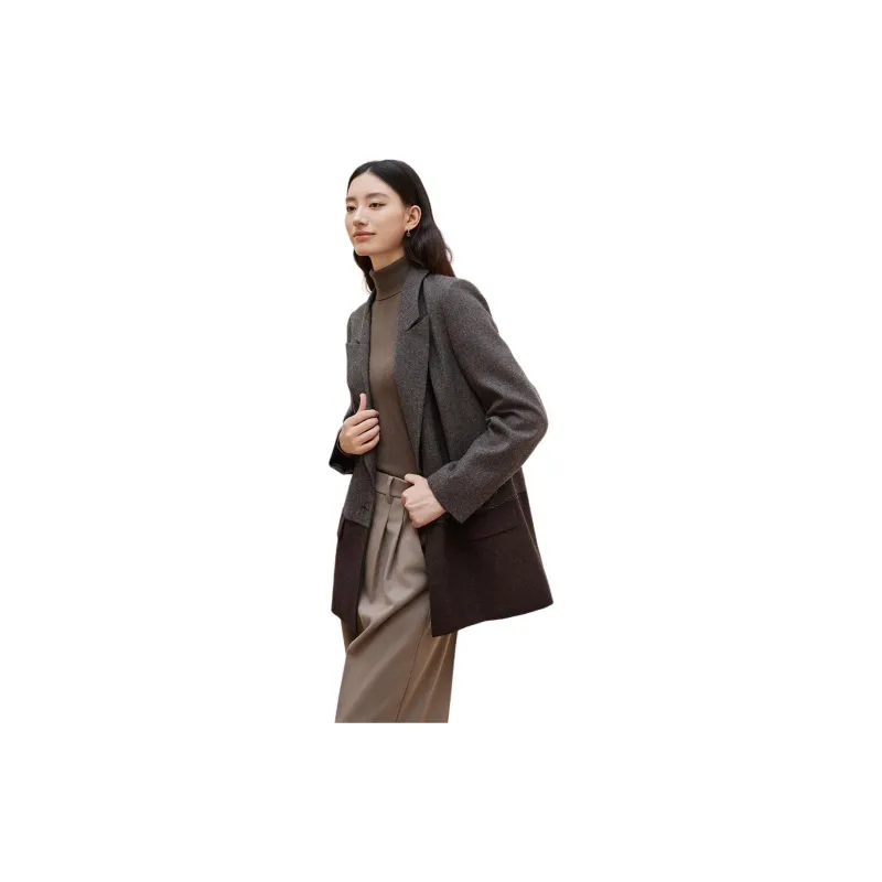 IHIMI Business Suit Women's Chestnut Brown-1