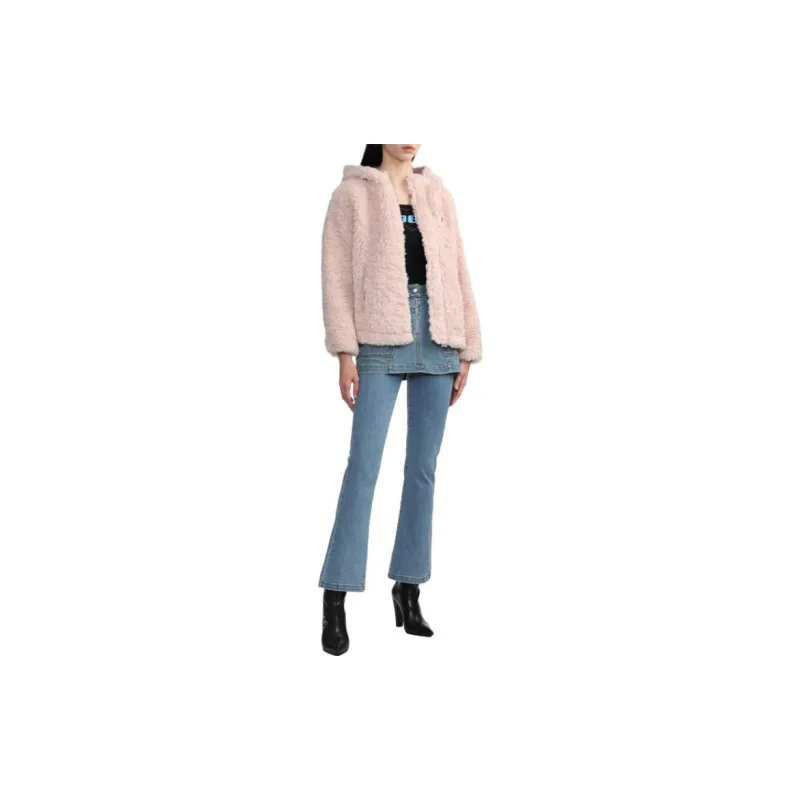 A BATHING APE Sherpa Hoodie Jacket Pink-7