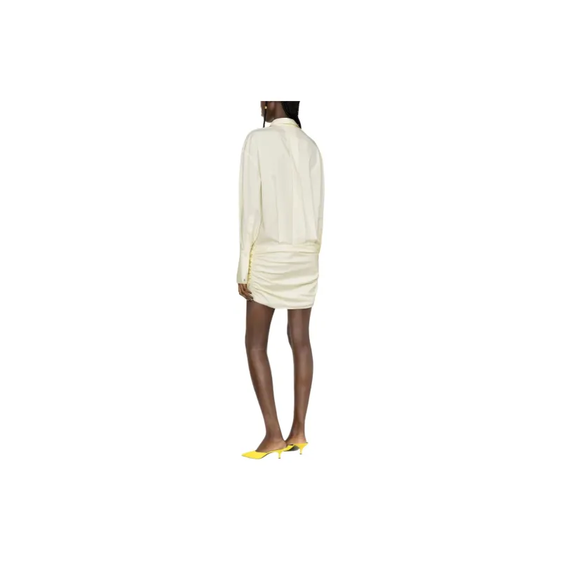 The Attico Hatty Collared Button-Up Mini Dress-2