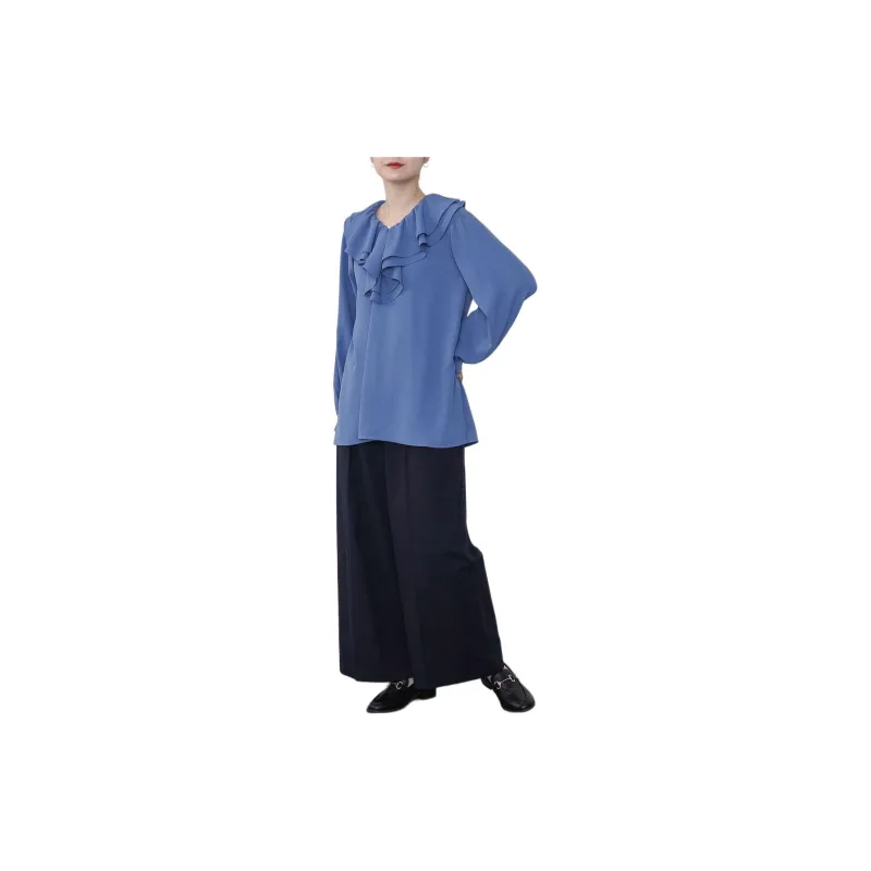 Beams Shirts Women's Blue-1