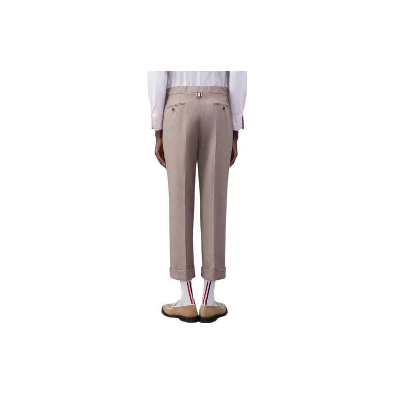 THOM BROWNE Tapered-Leg Trousers-2