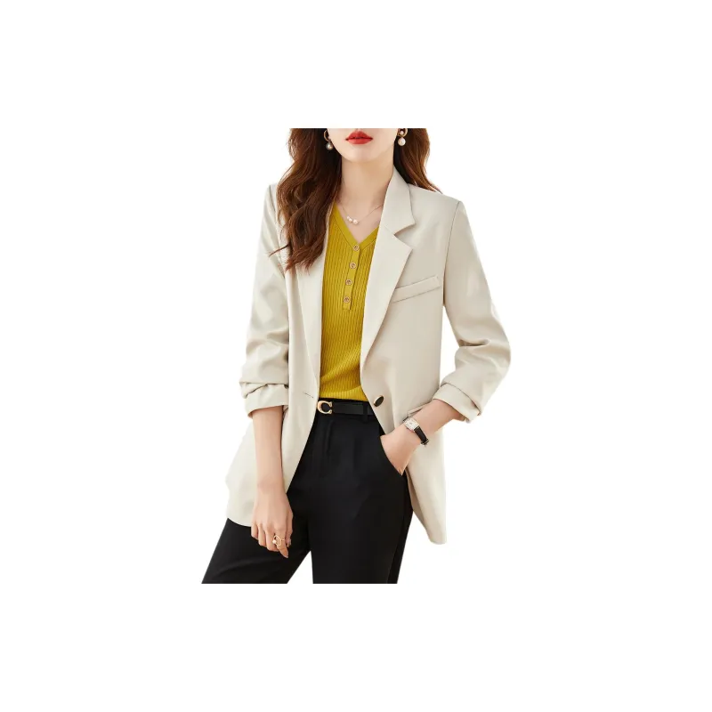TERRE BLEUE Business Suit Women's Beige-2
