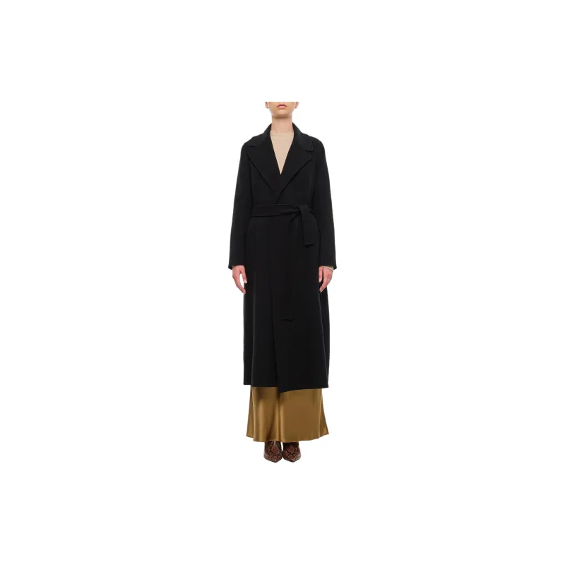 'S MAX MARA Belted Long-Sleeved Coat-1