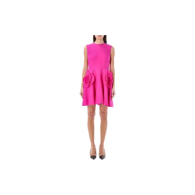 Valentino Sleeveless Dress Women's Fuchsia-2