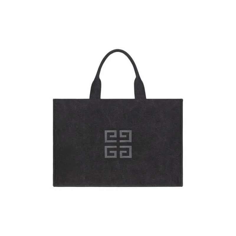 GIVENCHY Cotton Canvas Canvas Bag Tote Bag Shopping Bag Handbag Men's Black-2
