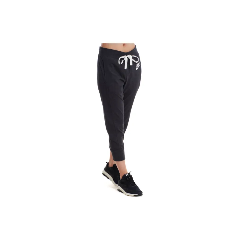 Nike Women'ss Letter Logo Knit Sweatpants 'Black/Gray'-3