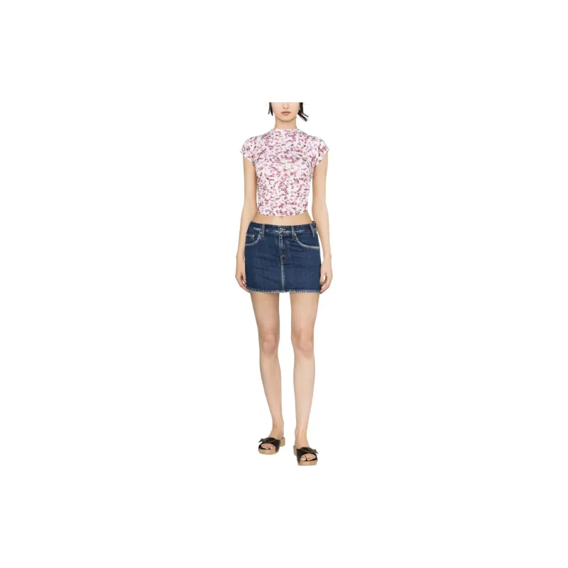 ISABEL MARANT ETOILE Cut Out Short Sleeved Top-1