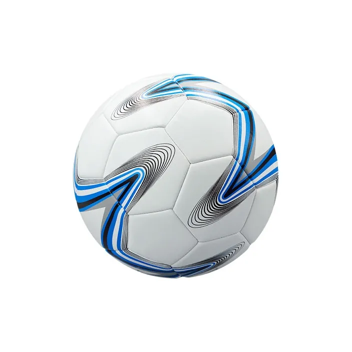 SIPAKESPORT Size 5 Size 4 Soccer PU Machine Stitched Soccer Ball Unisex Blue White-1