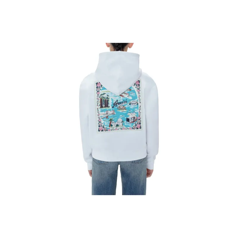 AMIRI Logo Printed Long Sleeved Hoodie-2
