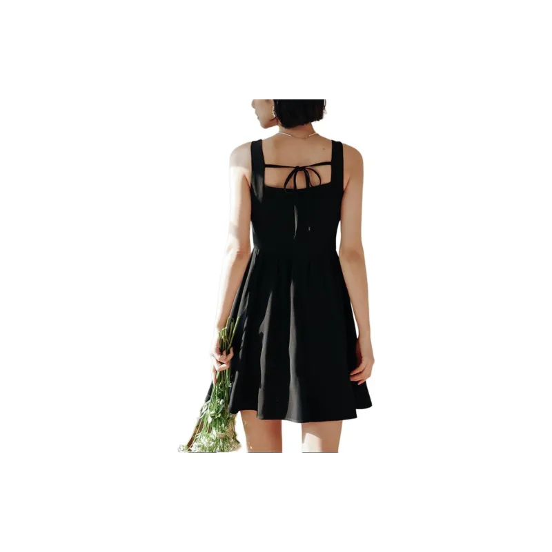 Migu Slip Dresses Women's Limited Edition Black-2