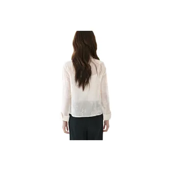 Mo Han Yi Mei Cropped Coat Women's Pure White