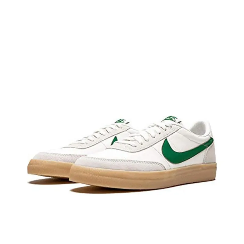 Nike Killshot Anti-Slip Wear-Resistant Lightweight Breathable Low-Top Skateboard Shoes Men's White Green-2