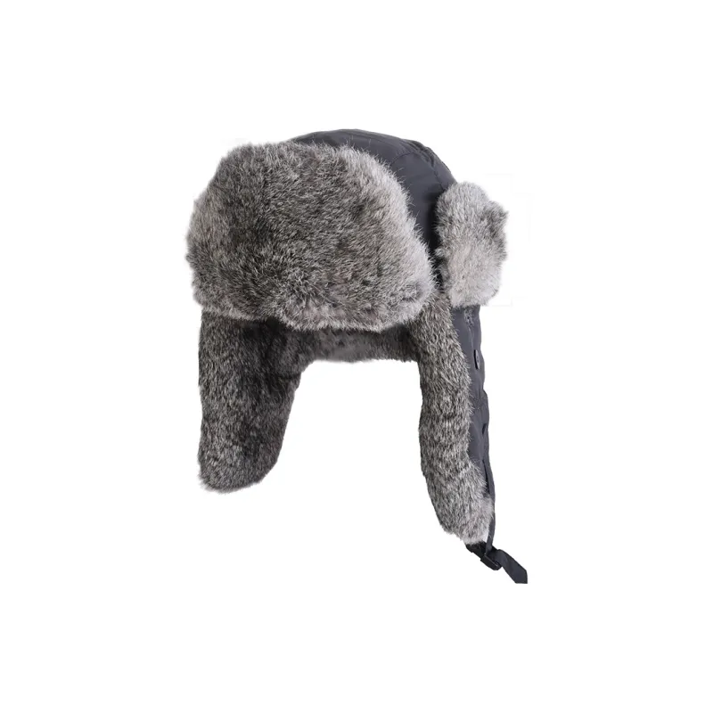 KENMONT Rabbit Fur Blend Trapper Hats Men's-11