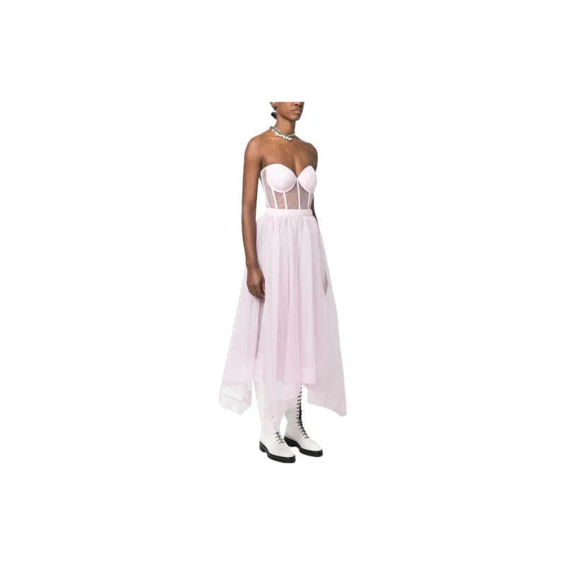 Alexander McQueen Strapless Boned bodice Dress-3