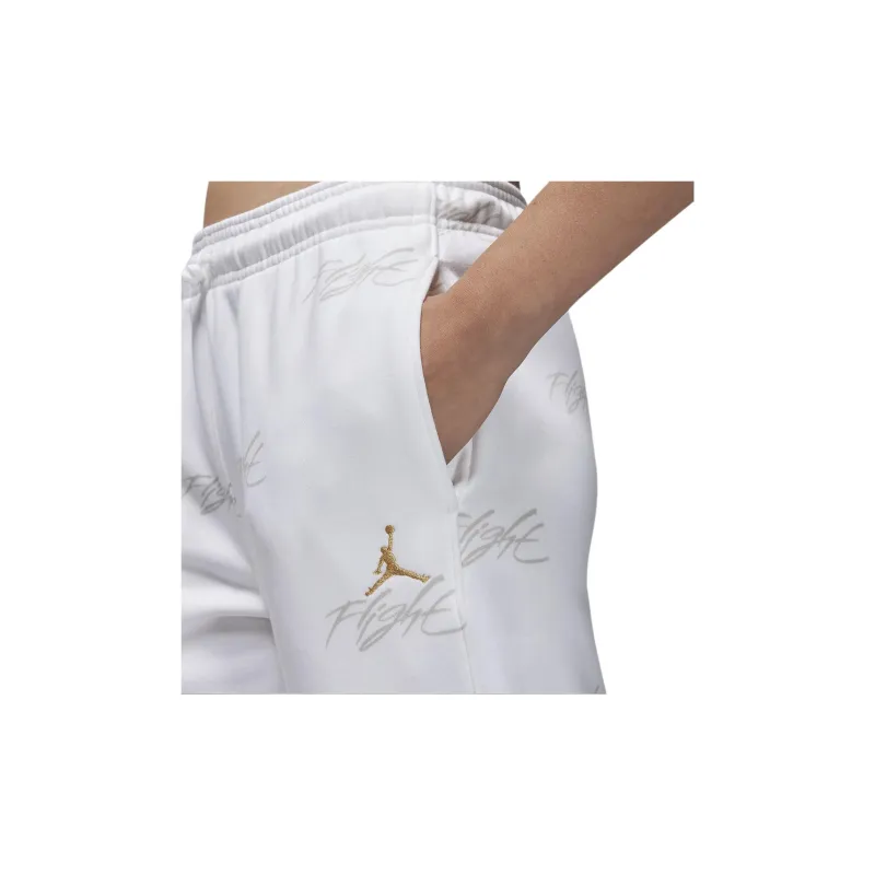 Jordan Brooklyn Fleece Knitted Sports Pants Women's White-4