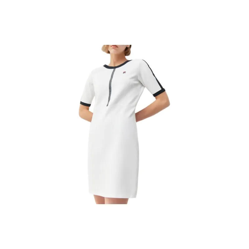 FILA Short Sleeved Dresses Women's White-2